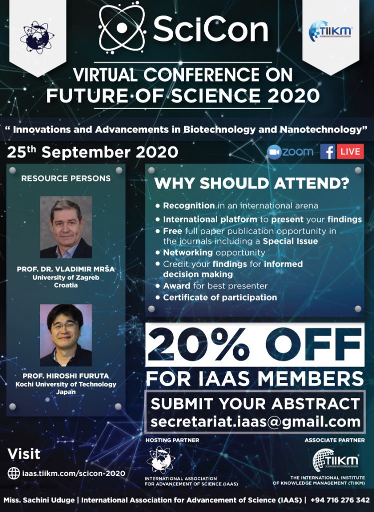 FUTURE OF SCIENCE - IAAS