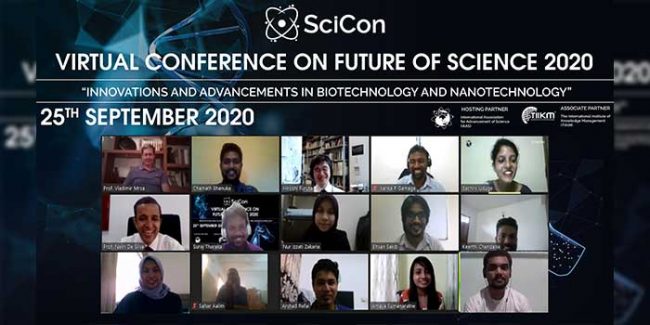 VIRTUAL CONFERENCE ON FUTURE OF SCIENCE (SCICON 2020)